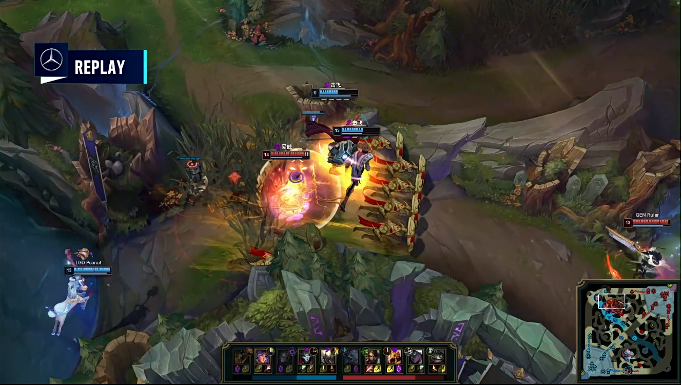 关于T1绝杀LGD，Ruler绝境逆转的信息